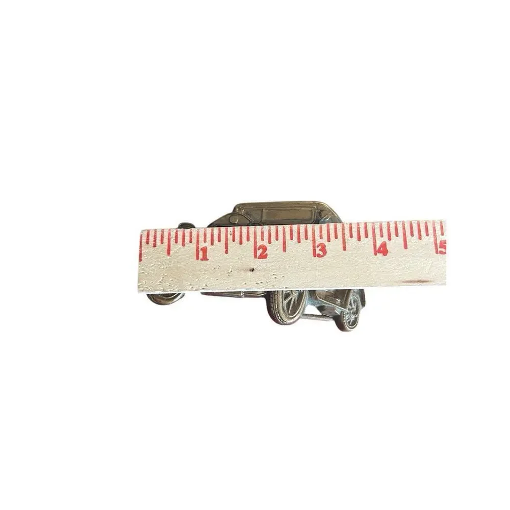 VINTAGE 1978 SOLID BRASS BARON BELT BUCKLE Old Car Vehicle - 605g